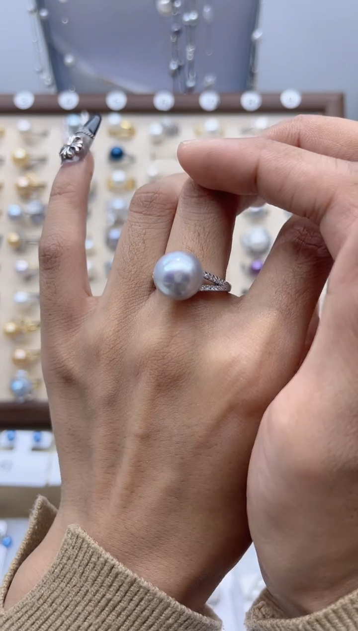 【闪购商品】淡水珍珠戒指合金94