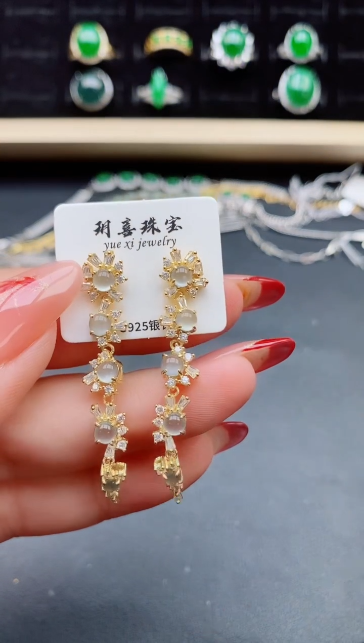 【闪购商品】翡翠戒指银S925镶嵌321321