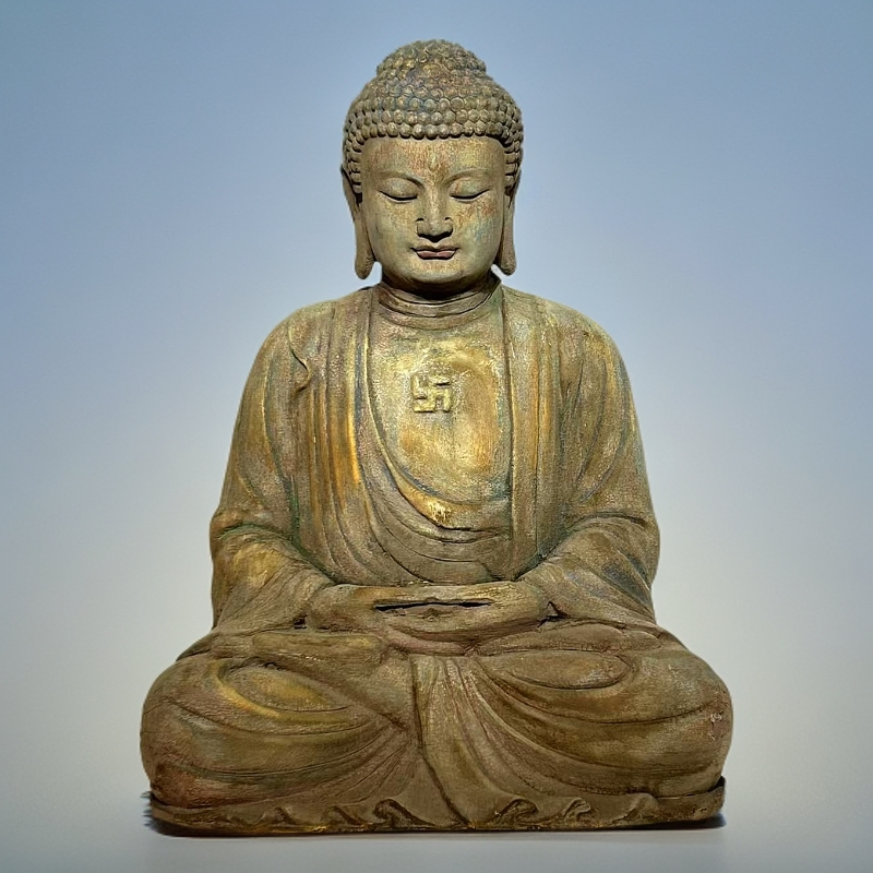 木雕摆件摆件  皮壳沧桑完美