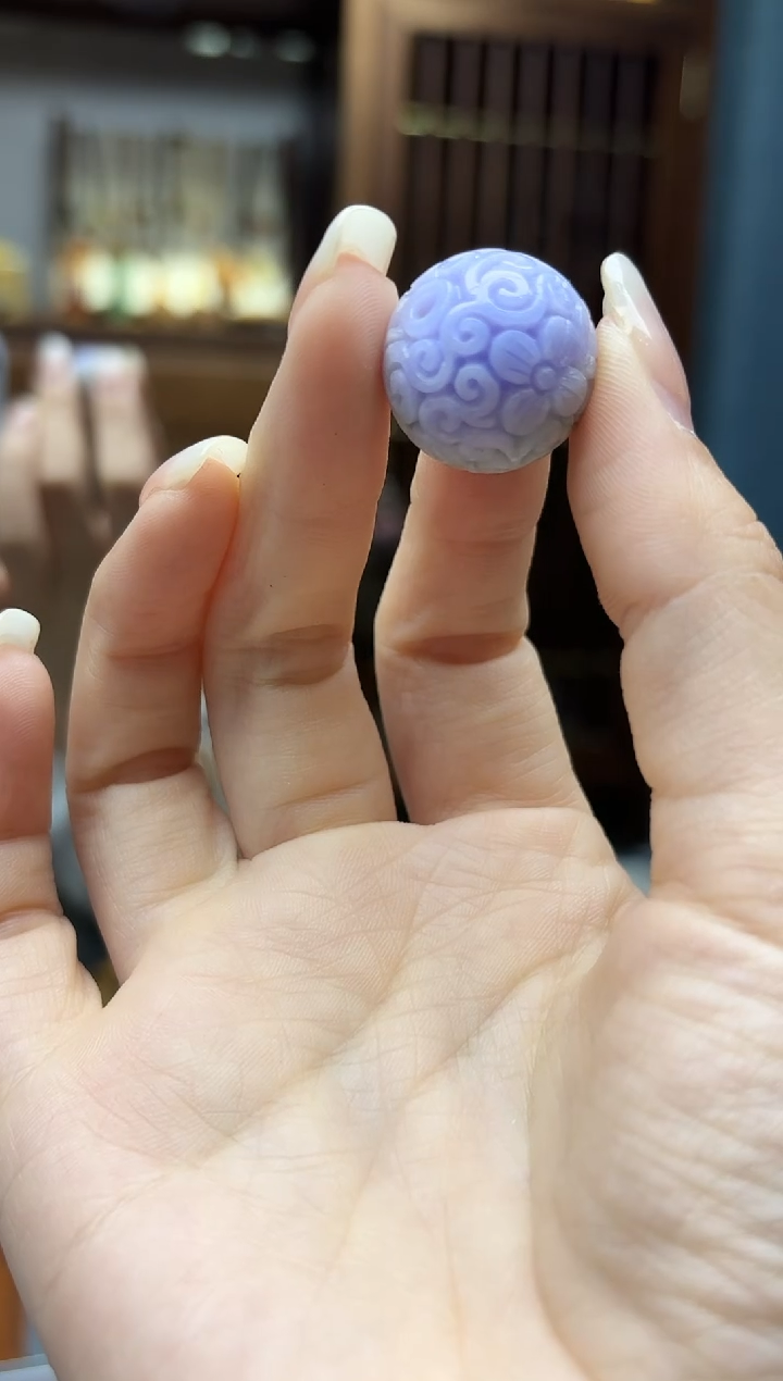 未镶嵌挂件翡翠翡翠雕花单珠配饰YY