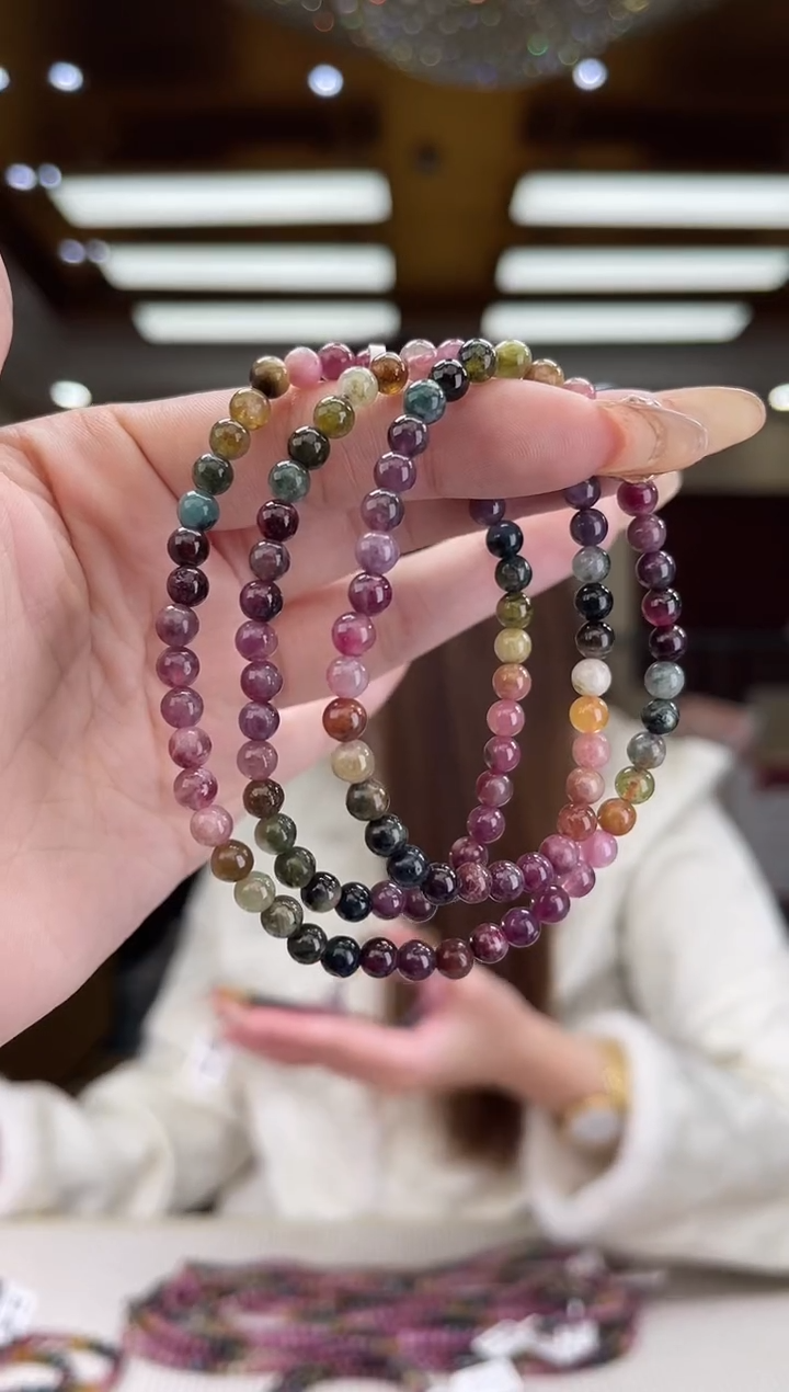 【闪购商品】碧玺/未镶嵌5mm+碧玺多圈多样性发货3