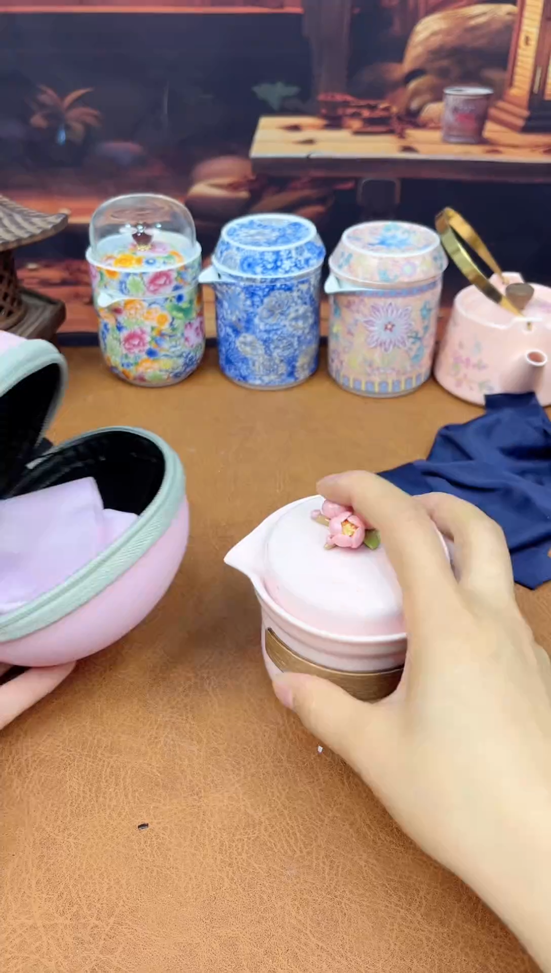 【闪购商品】陶瓷茶具摆件茶叶罐