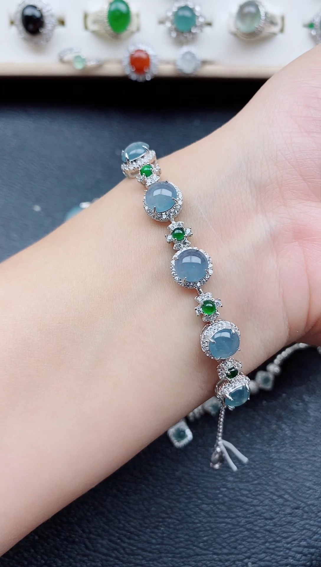 【闪购商品】翡翠戒指银S925镶嵌11111