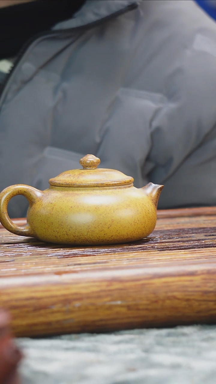 茶壶紫砂老档口黄金段柴烧寒江