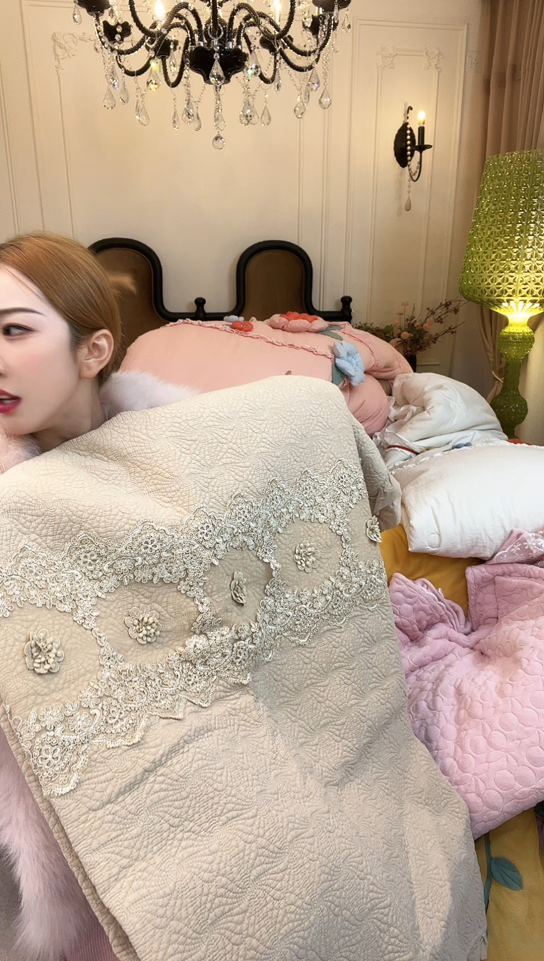 棉绒丰****）咖色 纱洗 床盖