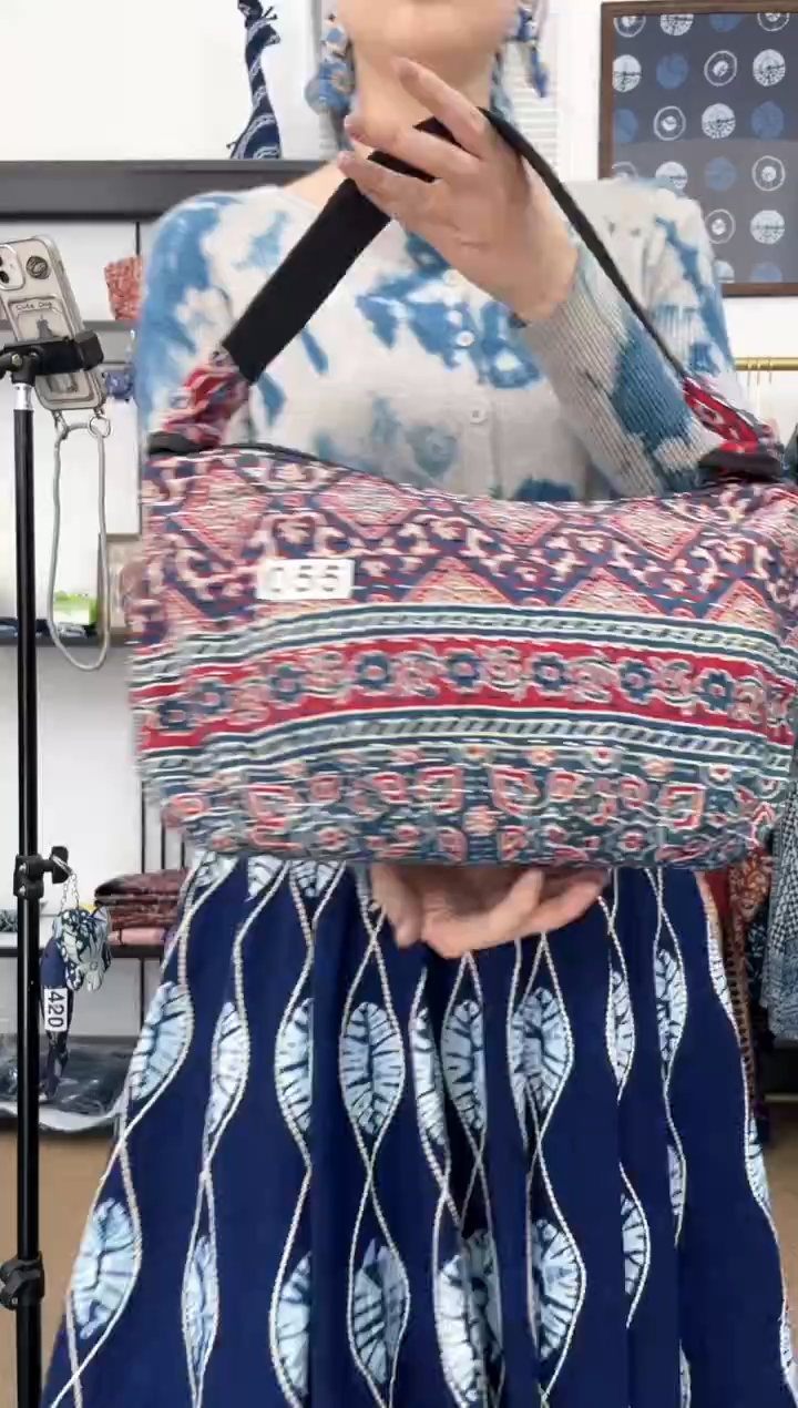 【闪购商品】055 印度长绒棉刺子绣彩色包包