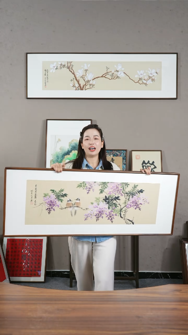 【闪购商品】书法HT紫藤/47*122   