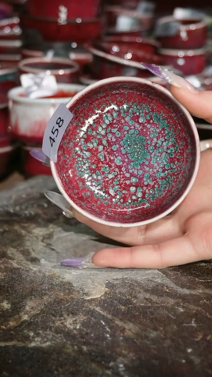 摆件陶精品窑变钧瓷茶器