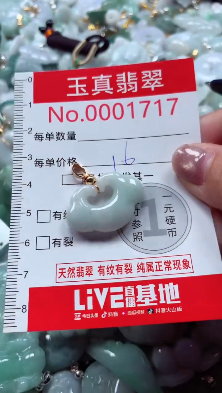 吊坠(不含链)未镶嵌翡翠1717