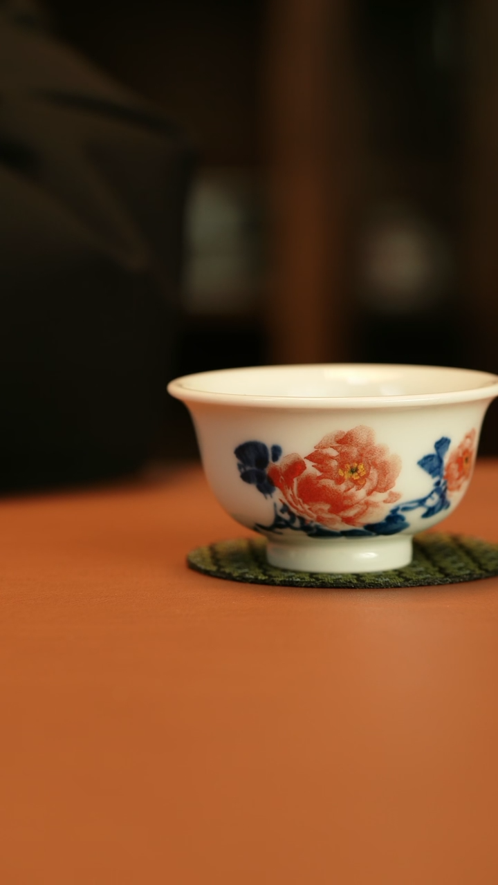 【闪购商品】写意牡丹压手杯压手杯