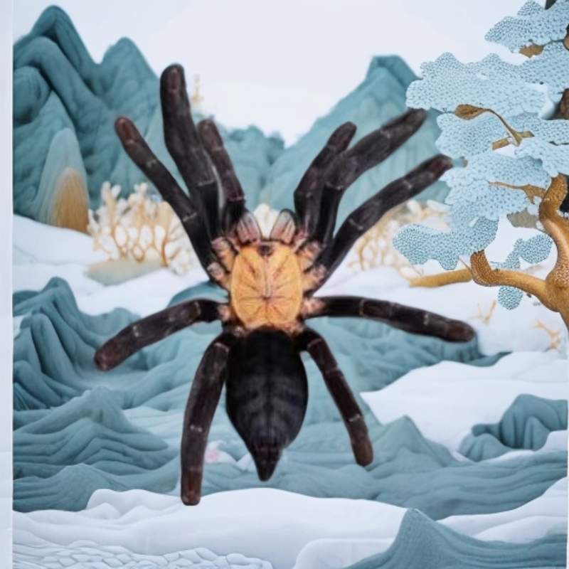 印尼金背宠物蜘蛛 （默认包含饲养套餐）