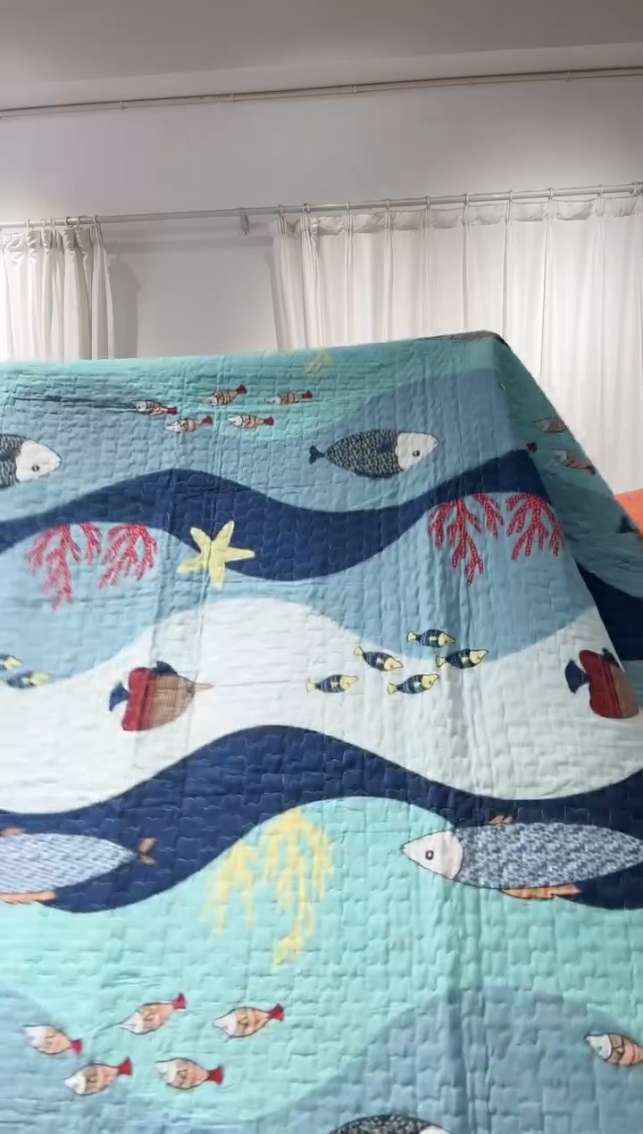 棉200*230纯棉床盖6号微瑕