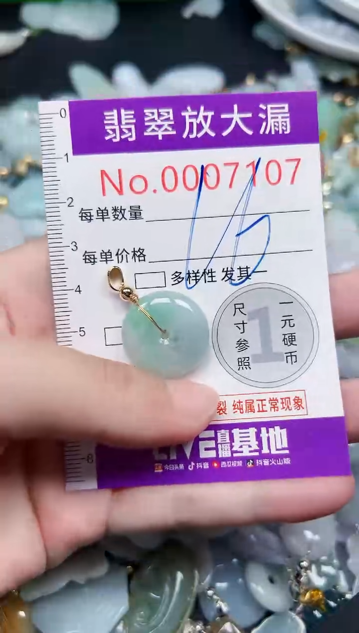 颈饰未镶嵌翡翠7107