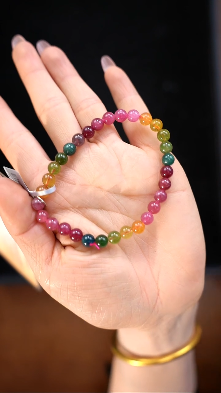 【闪购商品】碧玺手链未镶嵌c114 碧玺手链6mm+