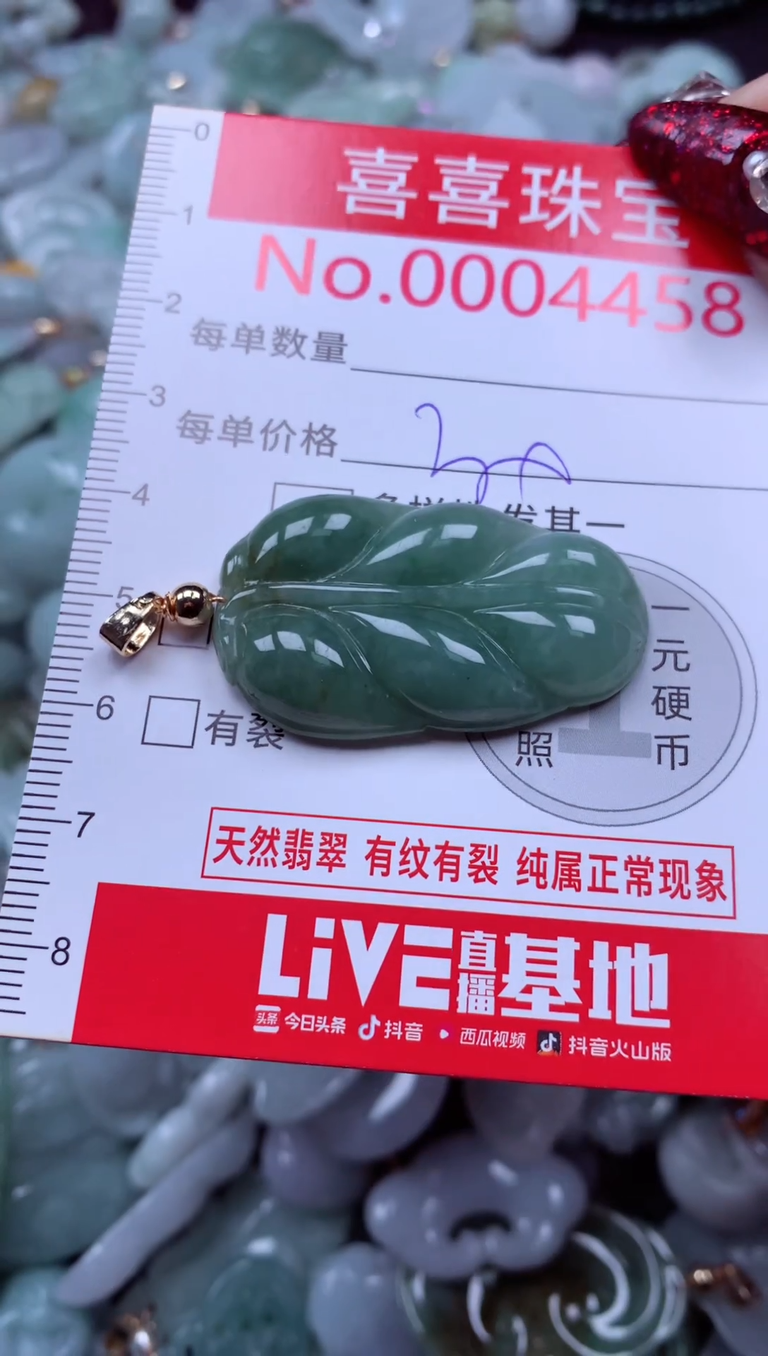 颈饰未镶嵌翡翠4458