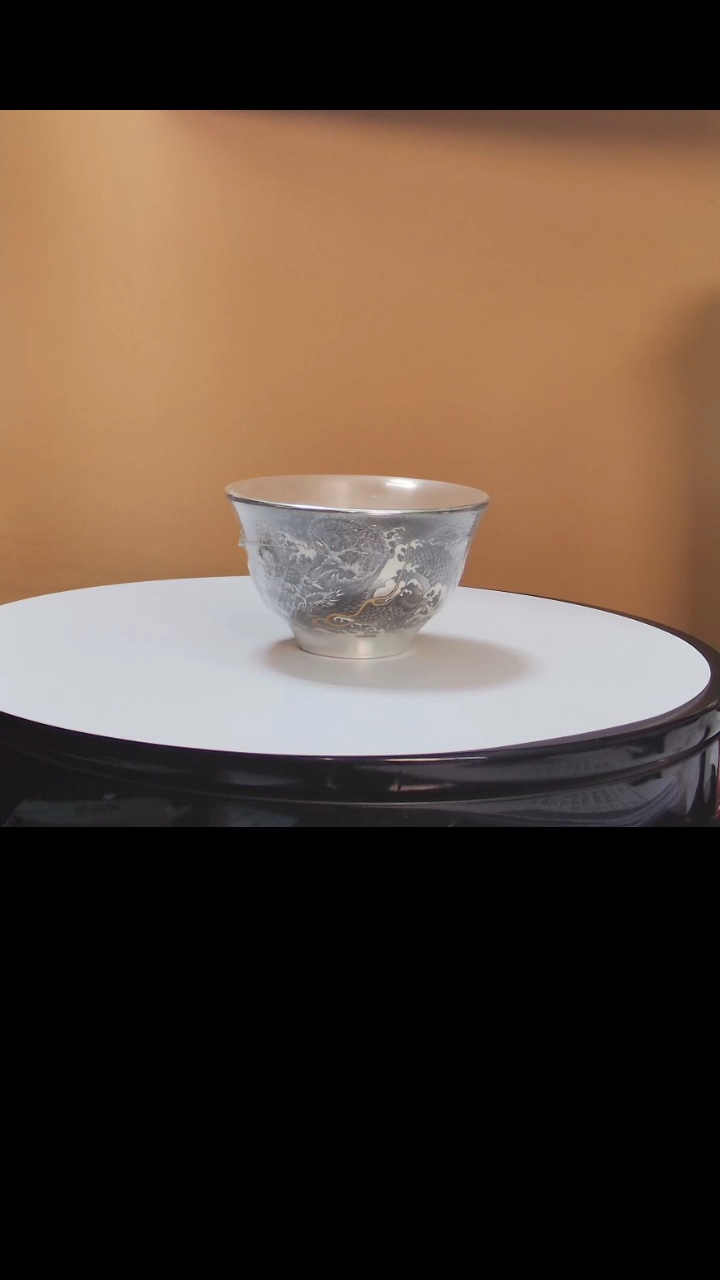 【闪购商品】主人杯鱼化龙内鎏銀主人杯礼盒装