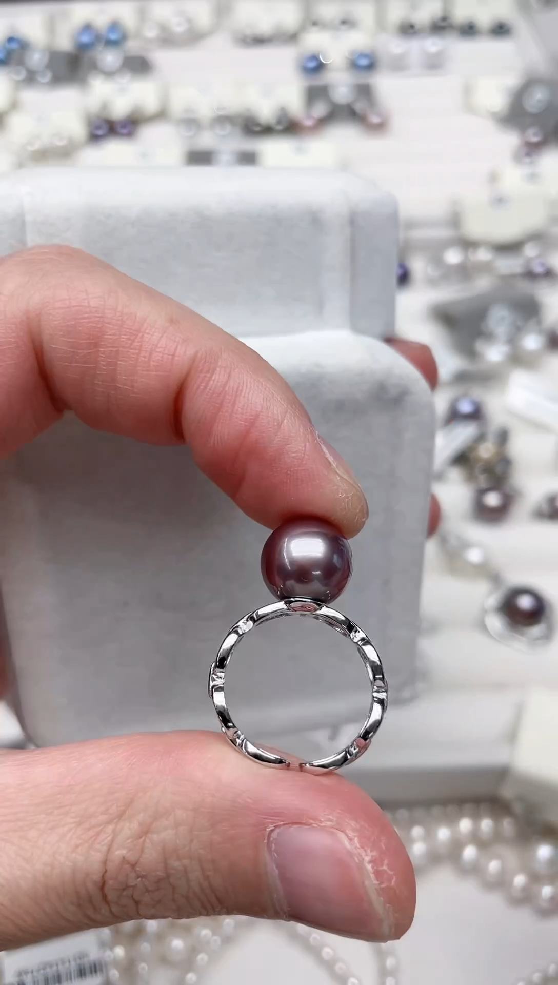 【闪购商品】淡水珍珠戒指银S925镶嵌戒指