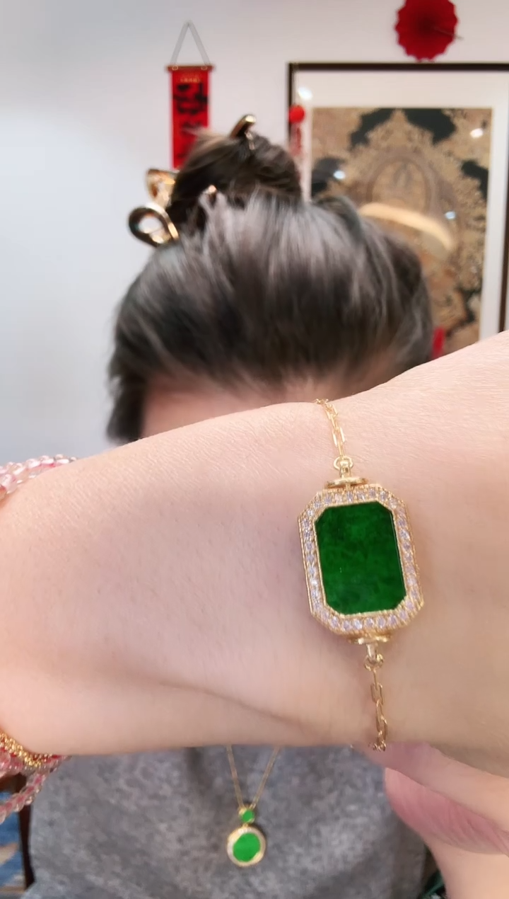 【闪购商品】翡翠颈饰银S925镶嵌手饰