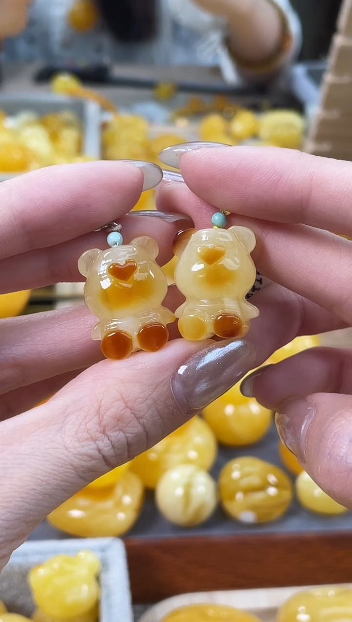 裸石琥珀未镶嵌 多样性发货发其一J32