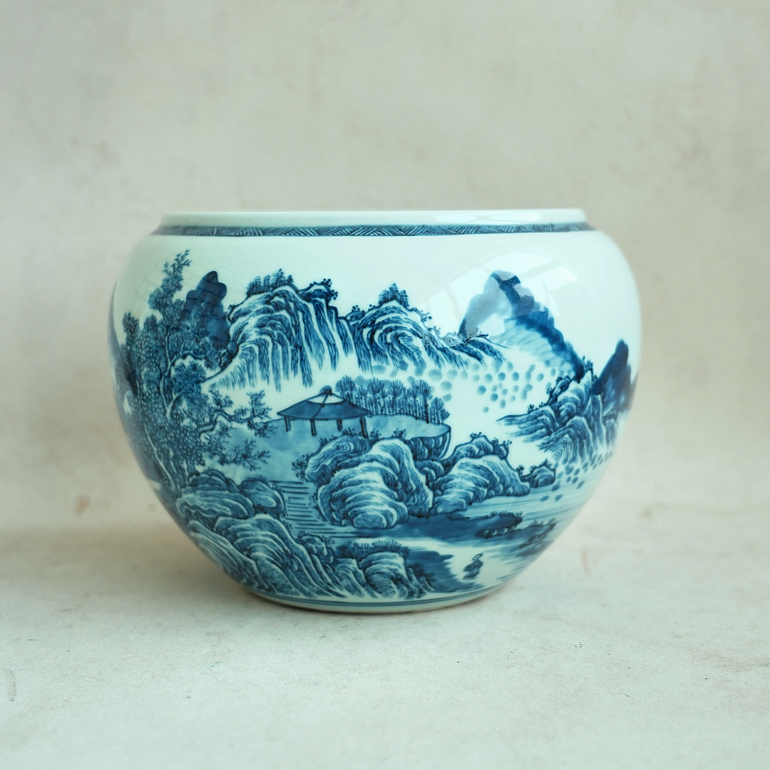 文华藏珍第319期拍品 5 清 青花缸