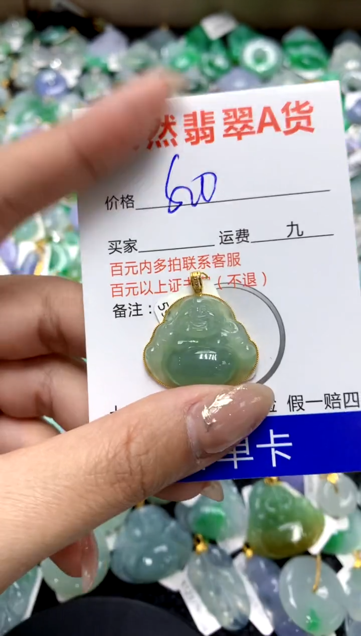 【闪购商品】翡翠颈饰18K金镶嵌1111111111111111