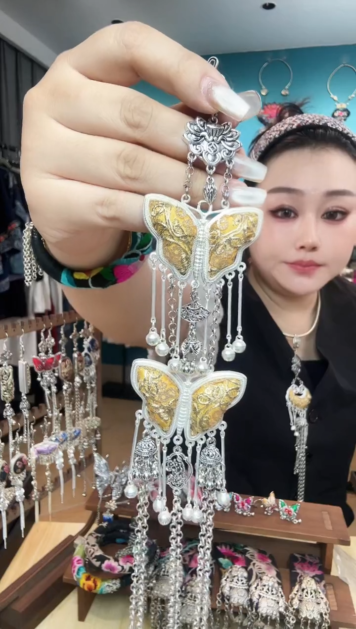 刺绣纯手工民族风刺绣压襟