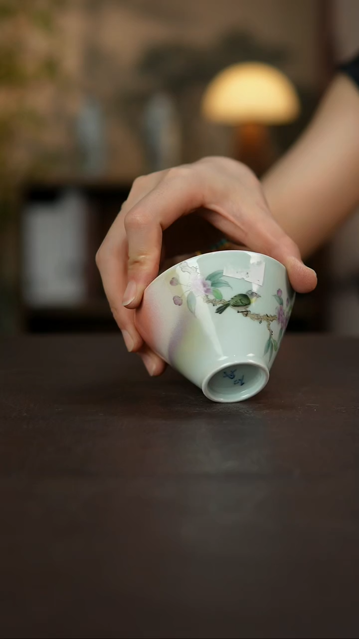 杯景德镇陶瓷杯碗柴烧多人