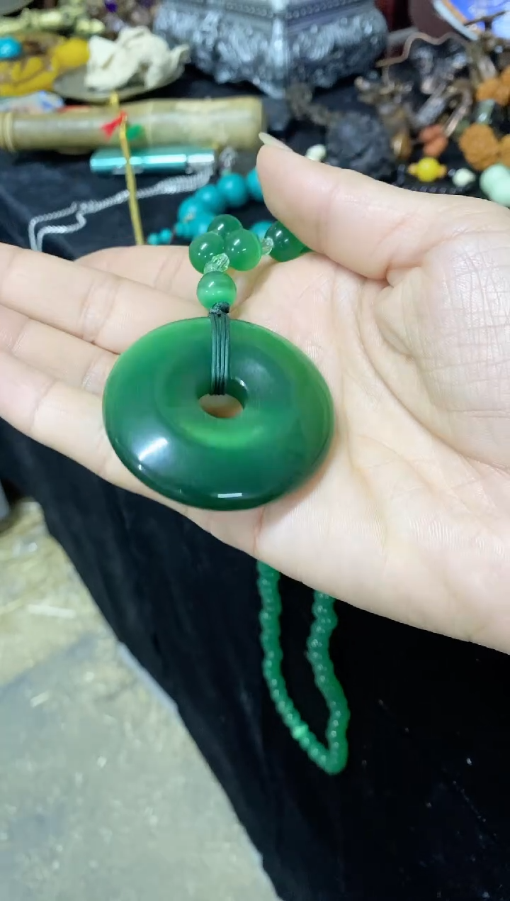 【闪购商品】和田玉（碧玉）颈饰未镶嵌主播推荐主播推荐