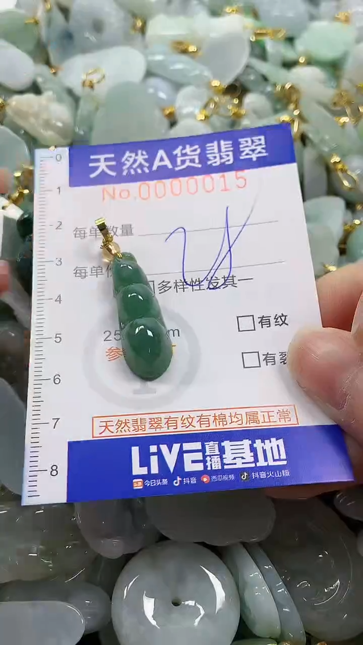 颈饰未镶嵌翡翠天然A货翡翠