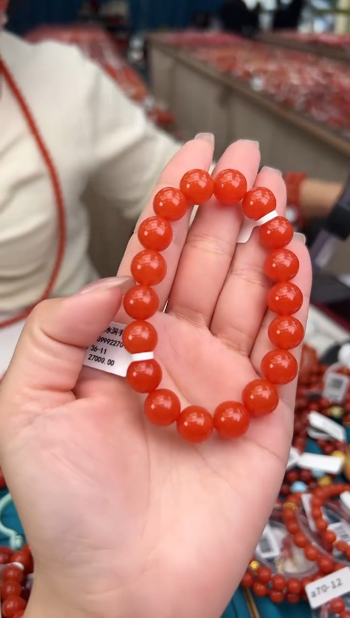【闪购商品】南红玛瑙珠串未镶嵌多样发其一/11/HS9992270