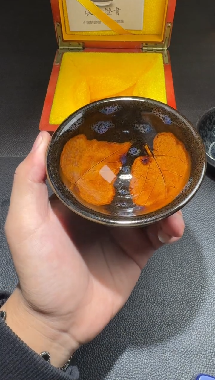 茶盏蔡炳龙双木叶盏69