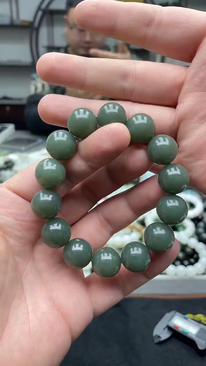 未镶嵌手串和田玉新疆且末蓝16