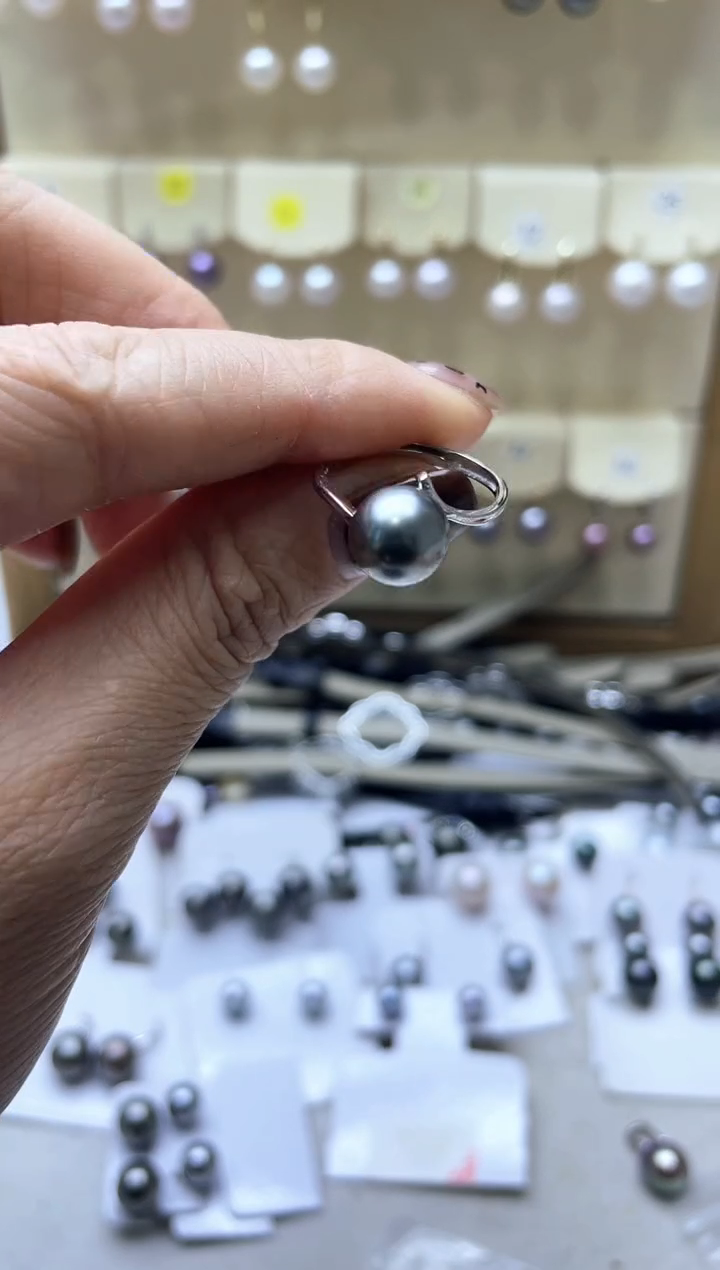 【闪购商品】海水珍珠戒指银S925镶嵌2