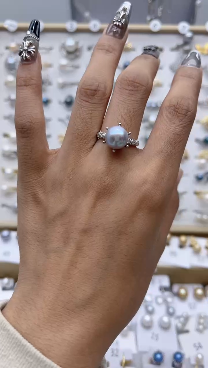 【闪购商品】淡水珍珠戒指合金5