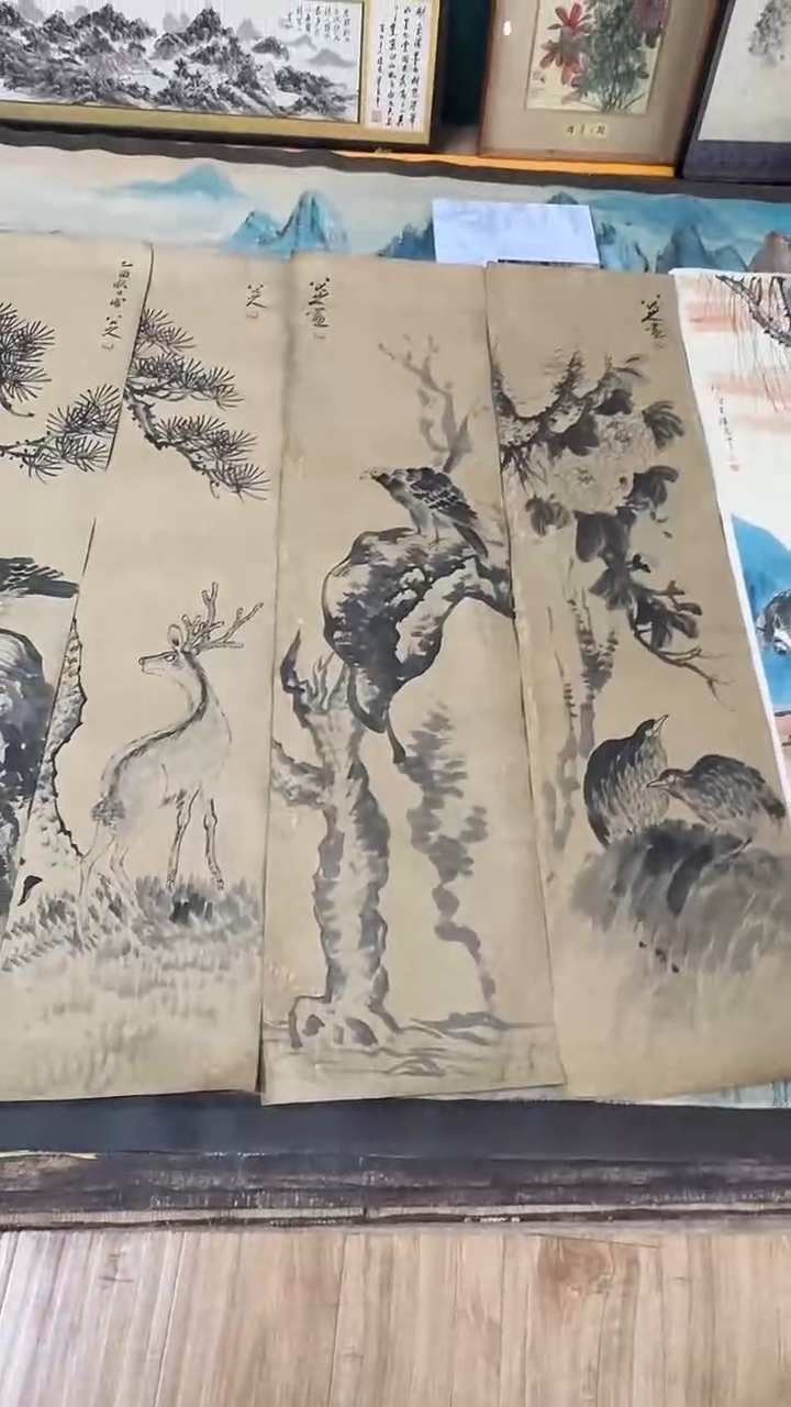 横款中式古典书画作品