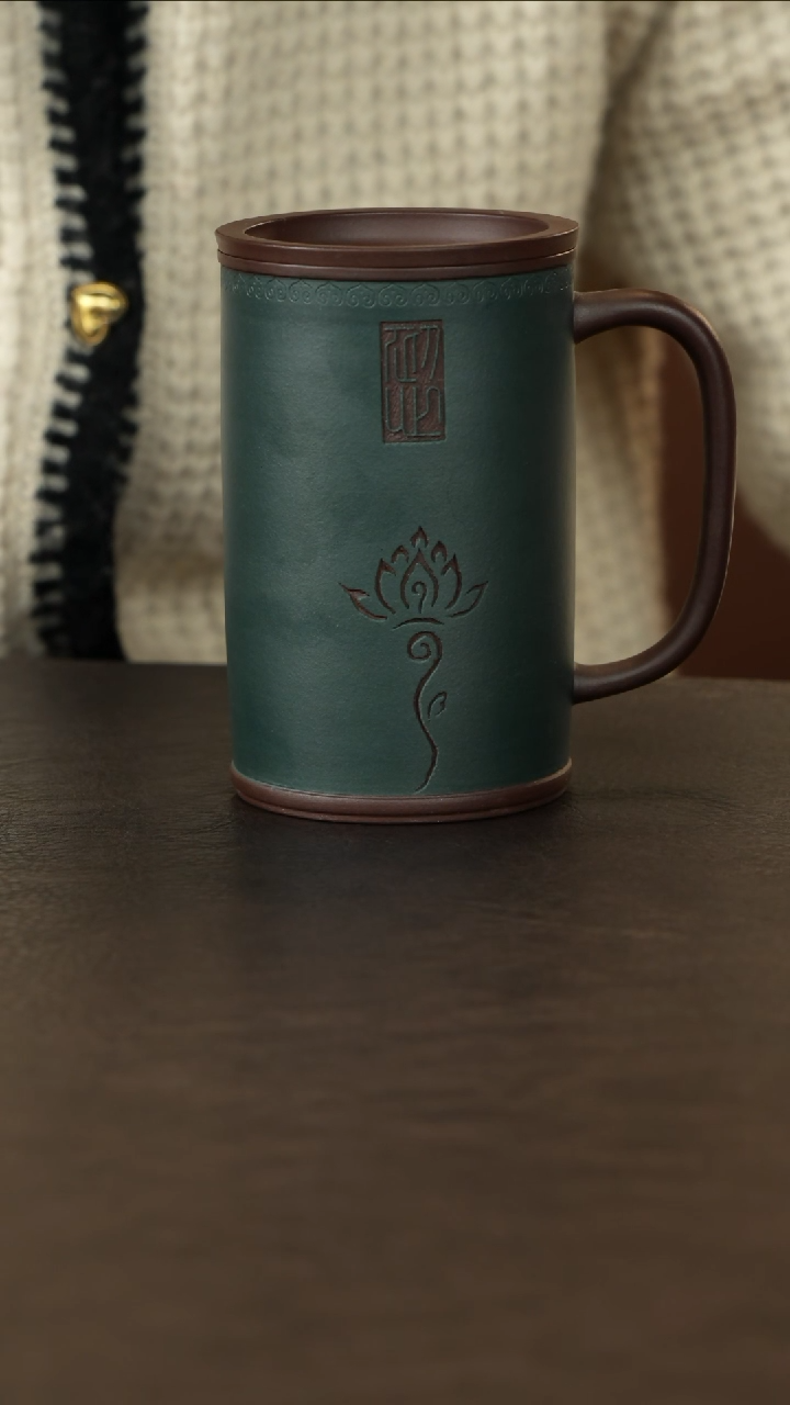 【闪购商品】紫砂茶杯直播福利紫泥粉绿泥盖杯