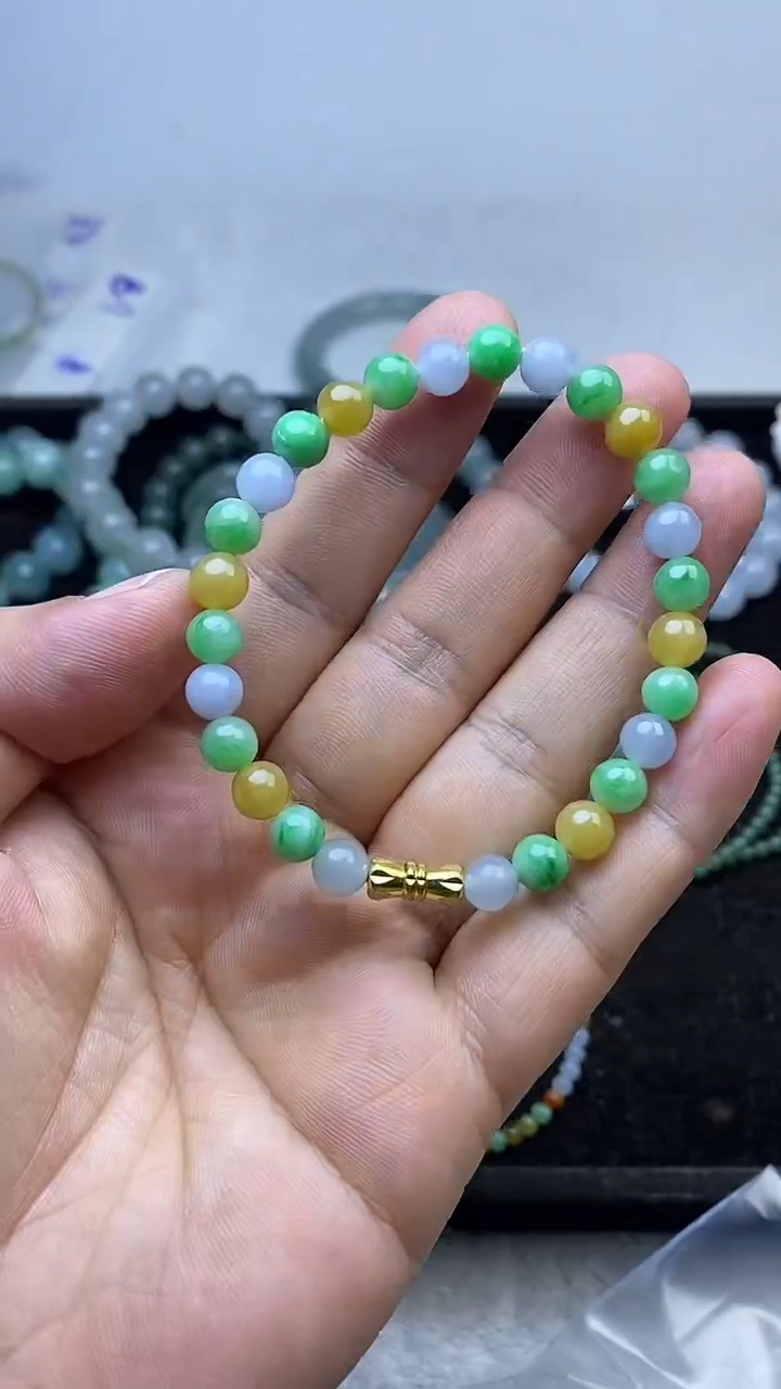 【闪购商品】定制翡翠未镶嵌手串