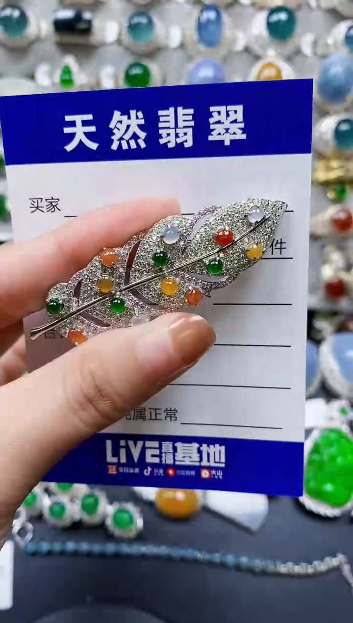 【闪购商品】翡翠颈饰银S925镶嵌0350