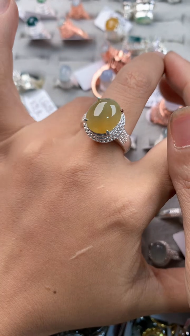 未镶嵌戒指翡翠1212---6