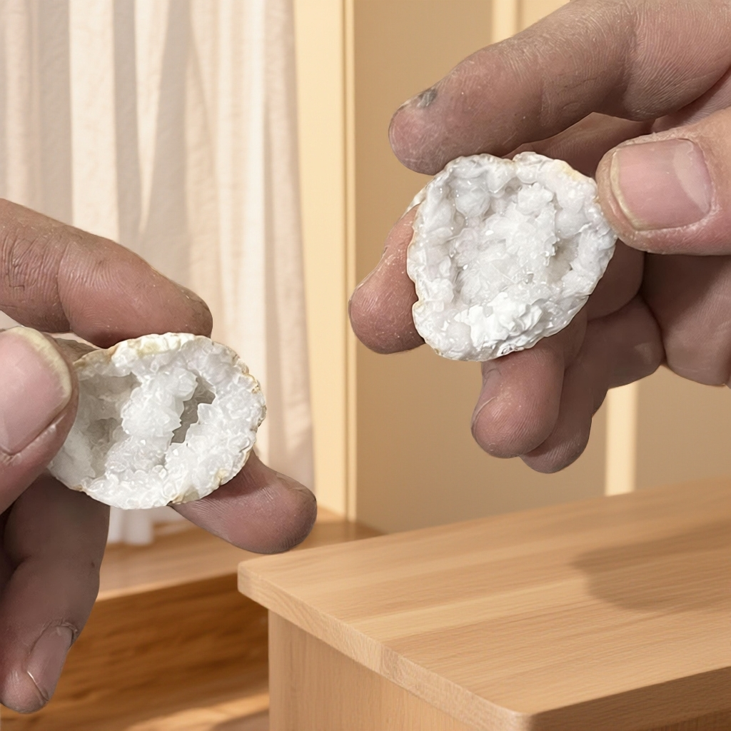 天然摩洛哥晶洞原石碎片创意消磁石摆件桌面摆件鱼缸石DIY创意用