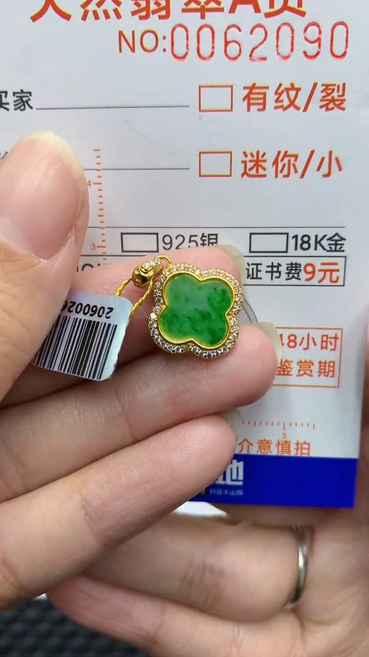 【闪购商品】翡翠颈饰银S925镶嵌            8