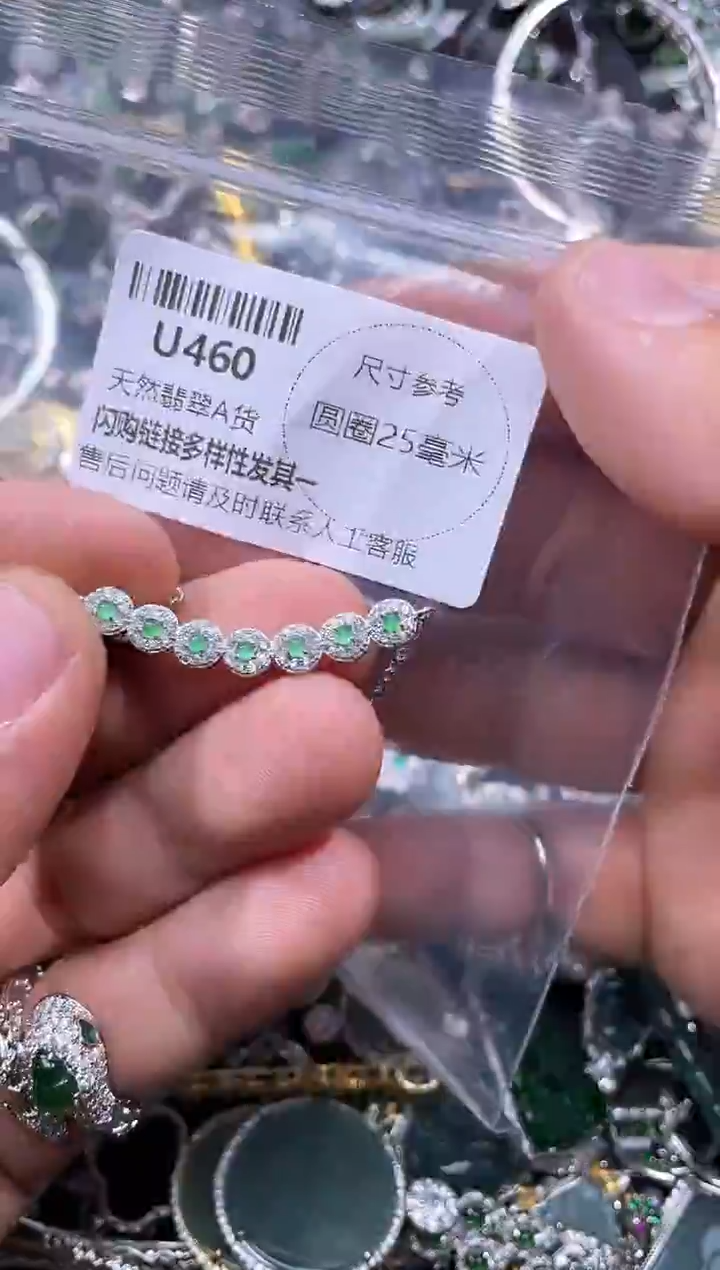 【闪购商品】翡翠颈饰未镶嵌U460锁骨链