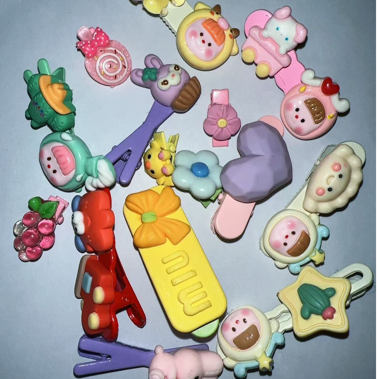 奶油风可爱发夹发饰BB夹DIY少女心