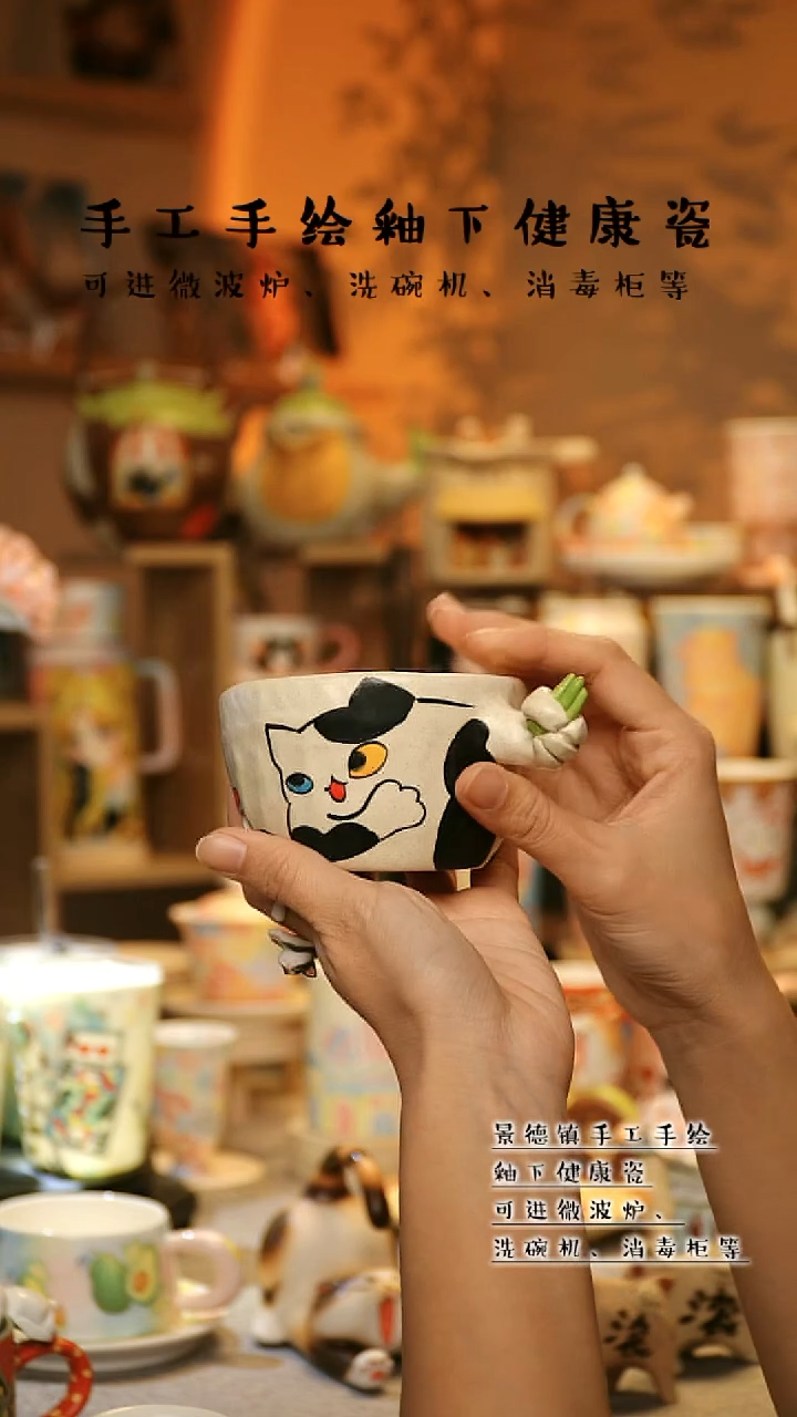 【闪购商品】杯景德镇高温釉下彩&A634