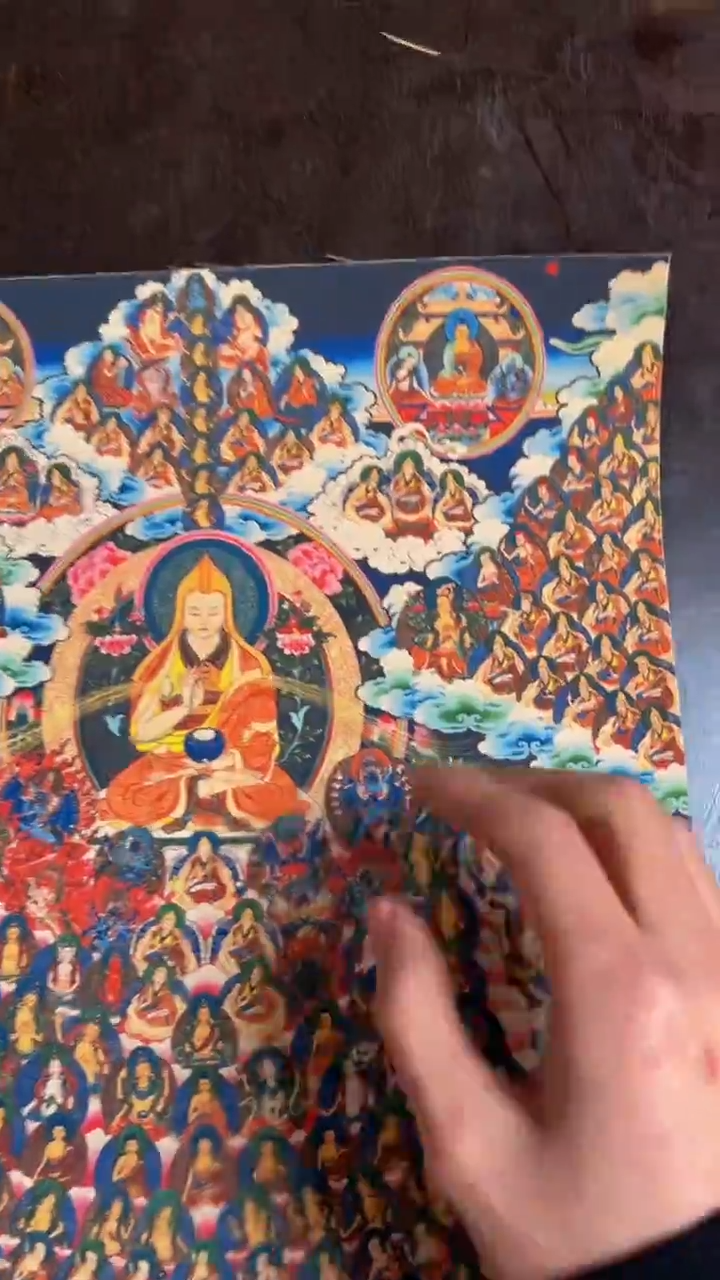 装裱画精品手绘唐卡链接--A小尺幅