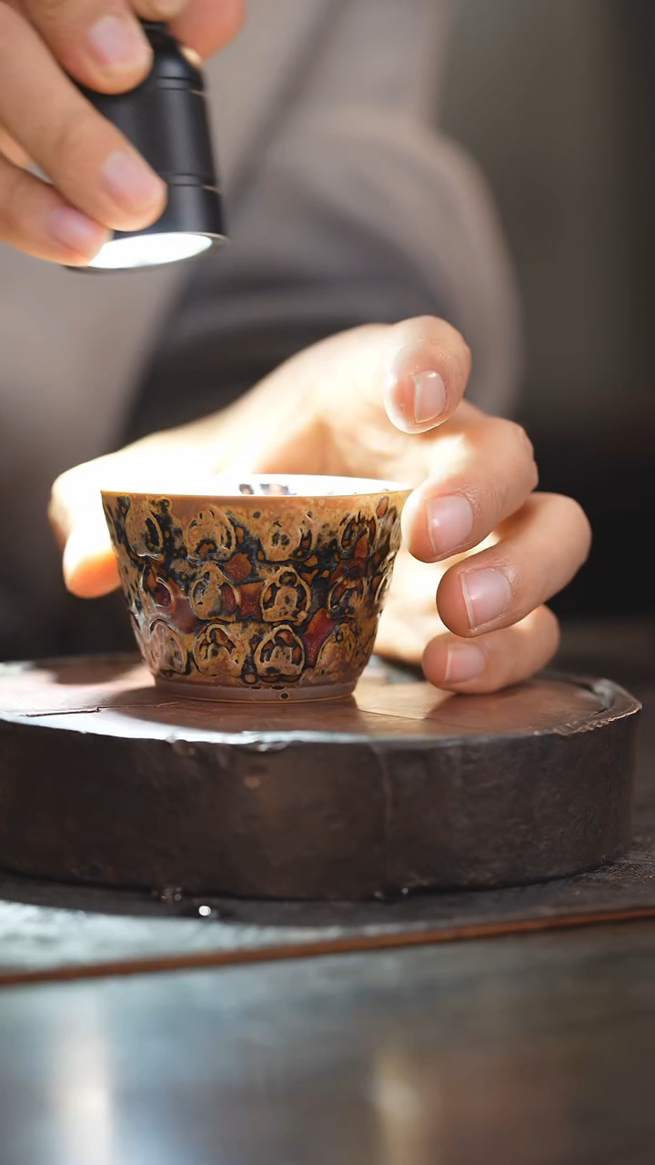 【闪购商品】杯118柴房陶瓷丨斑鹿系列万佛小杯