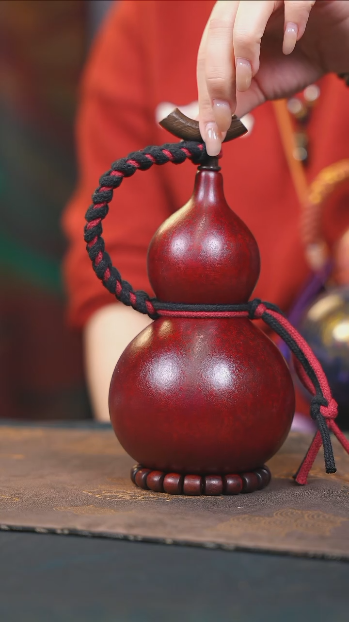 【闪购商品】RR153大漆酒葫芦不包手串及旋转底座