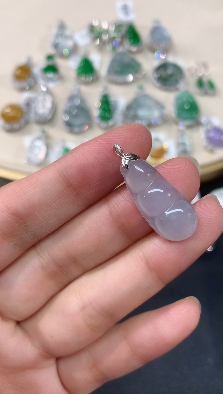 【闪购商品】翡翠吊坠(不含链)18K金镶嵌D330|480