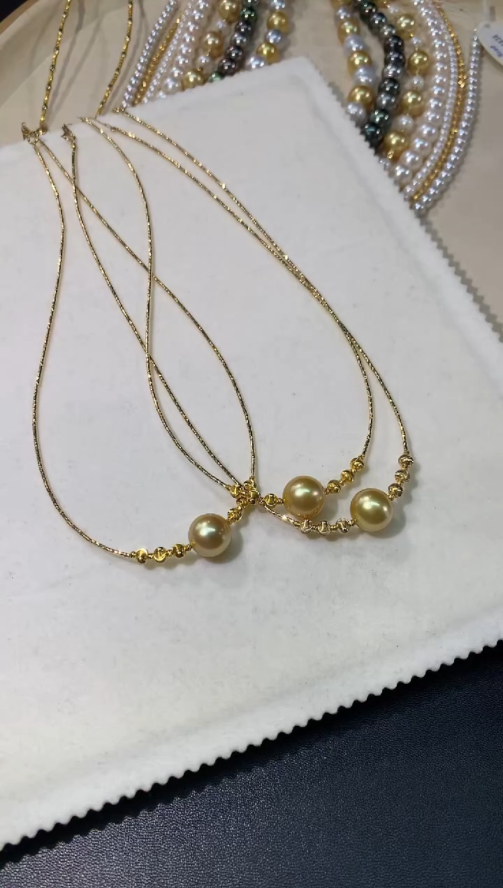 18K金镶嵌海水珍珠项链A133 |多样性发其一 |    4380