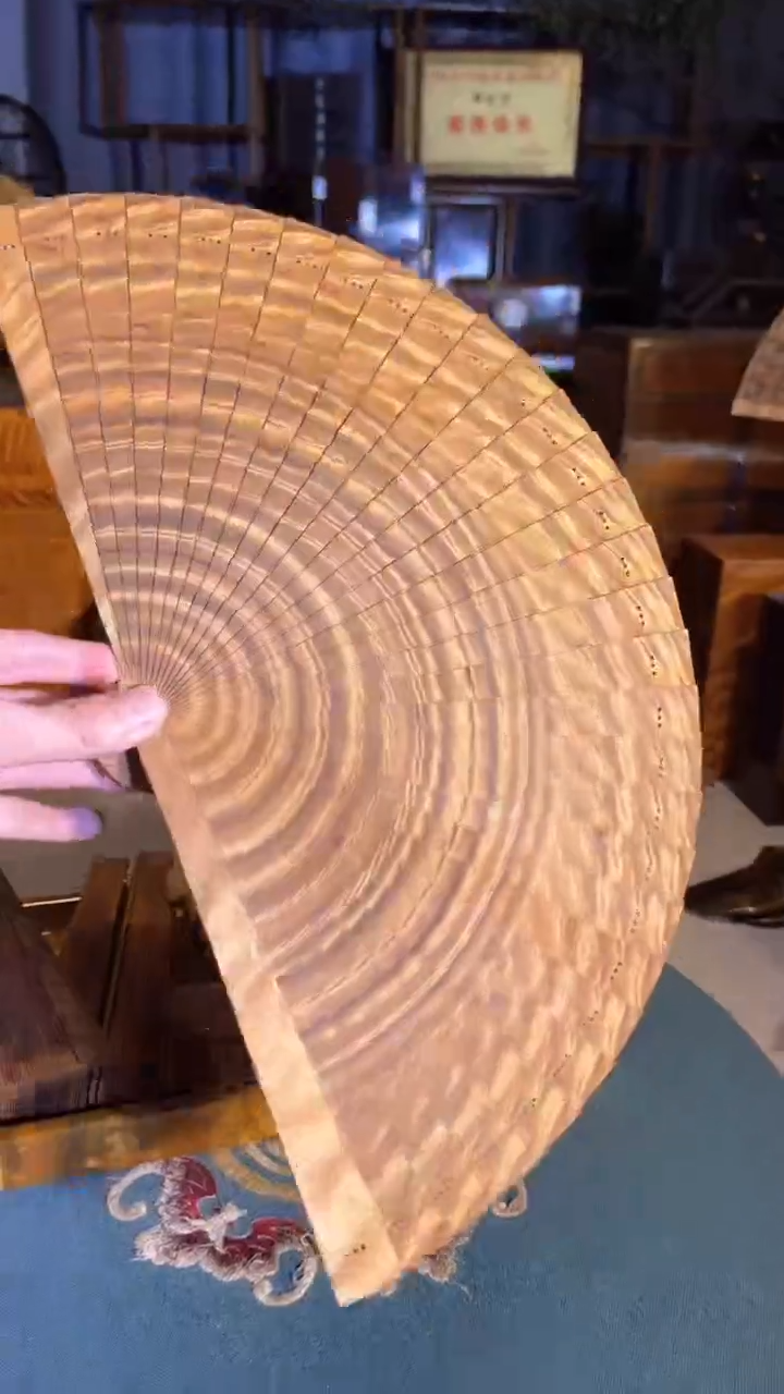 乌木类成套家具金丝楠扇子  s14